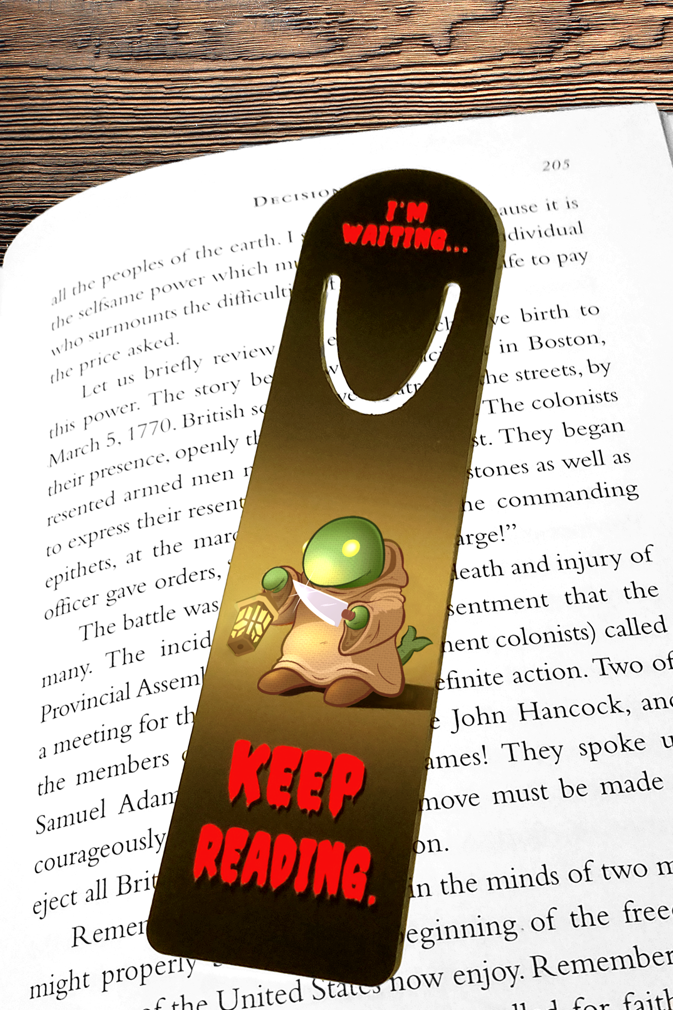 Final Fantasy Aluminum Bookmark, Tonberry Metal Bookmark