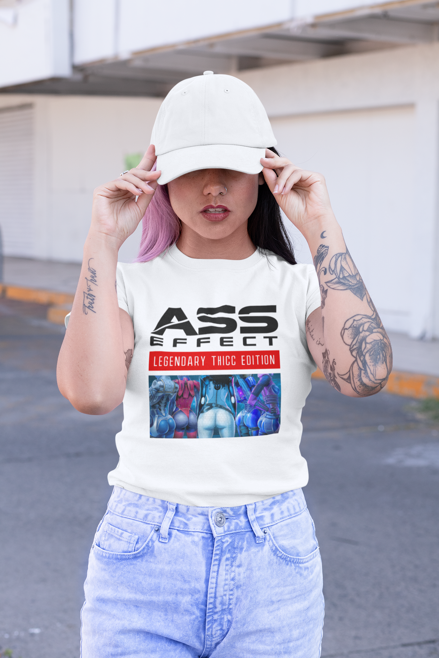 MASS EFFECT - ASS EFFECT LEGENDARY THICC EDITION WOMEN'S TEE