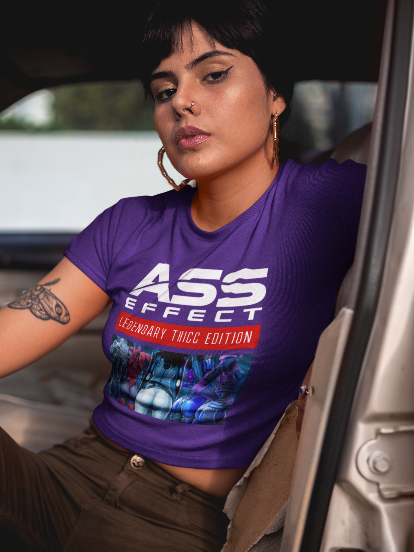 MASS EFFECT - ASS EFFECT LEGENDARY  THICC EDITION WOMEN'S TEE